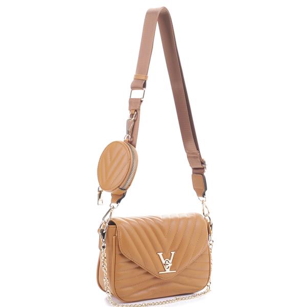 2IN1 V LINE CROSSBODY BAG WITH COIN PURSE SET