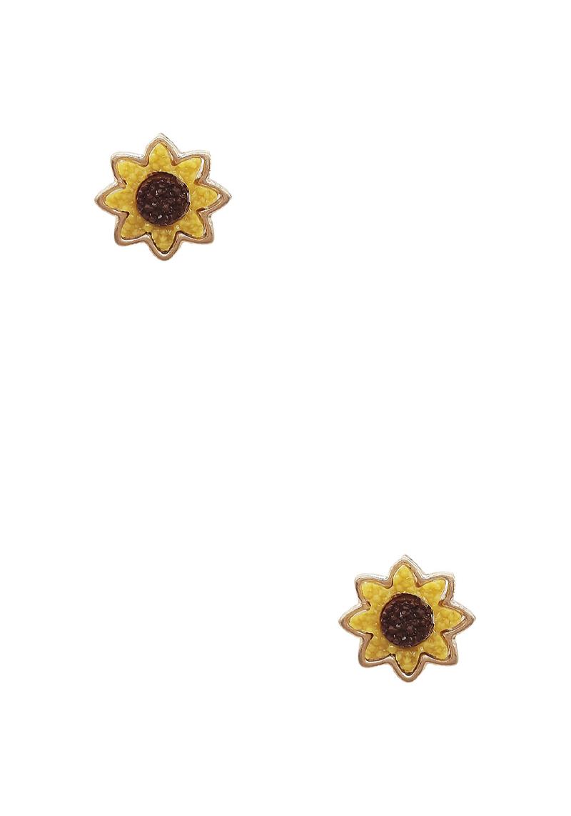 SUNFLOWER STUD EARRING