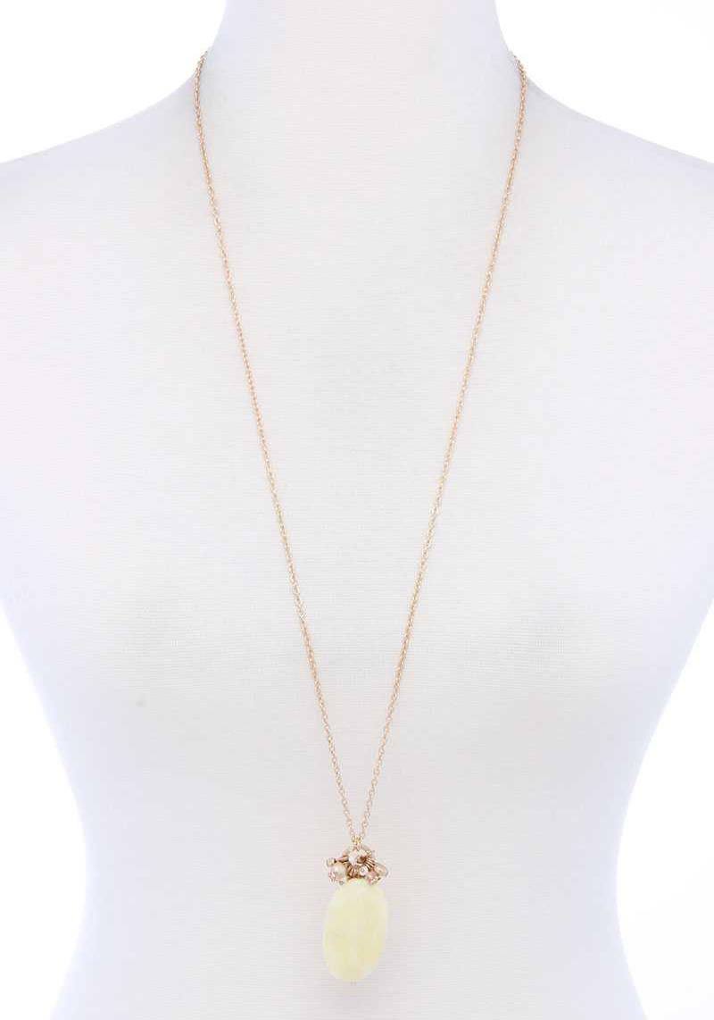 OVAL SHAPE PENDANT NECKLACE