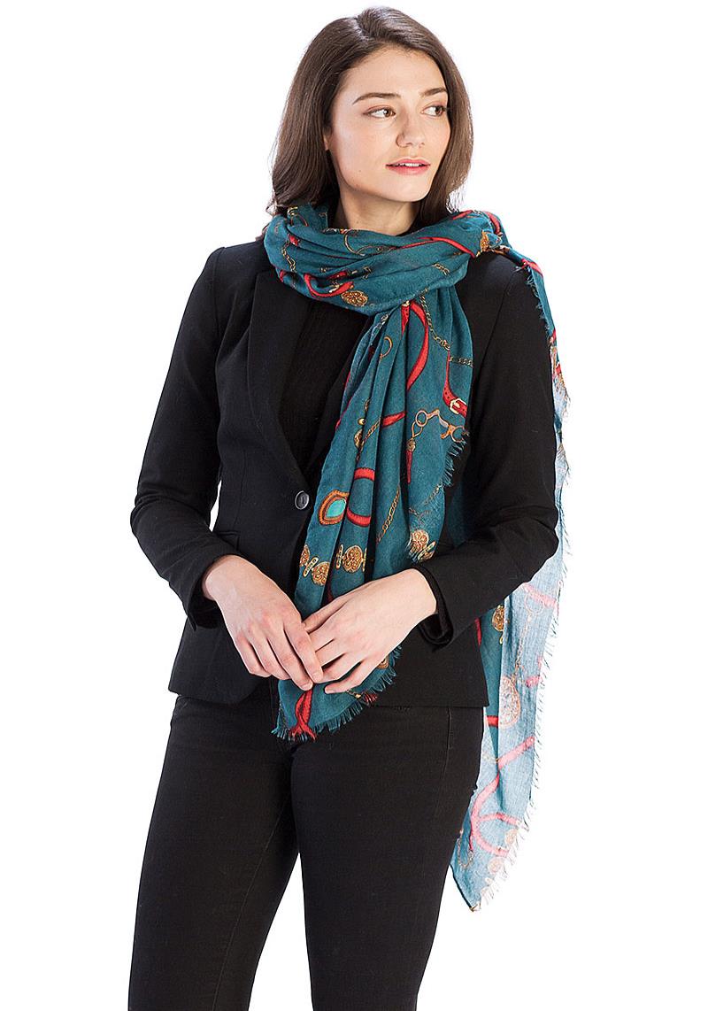CHAIN DESIGN LONG SCARF