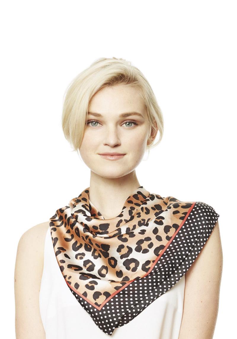 FASHION LEOPARD PRINT NECK SCARF