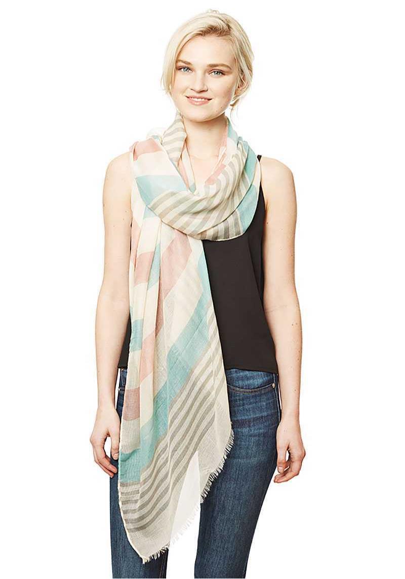 STRIPE PATTERN LONG SCARF