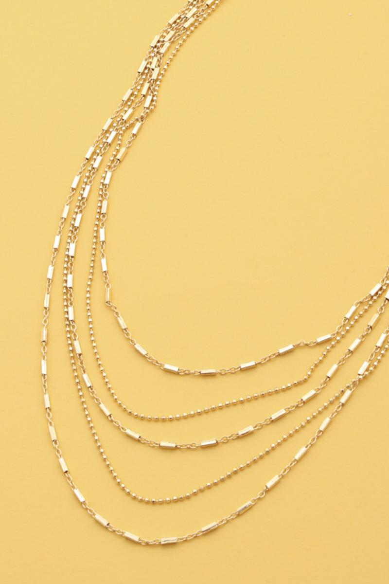 METAL LAYERED NECKLACE