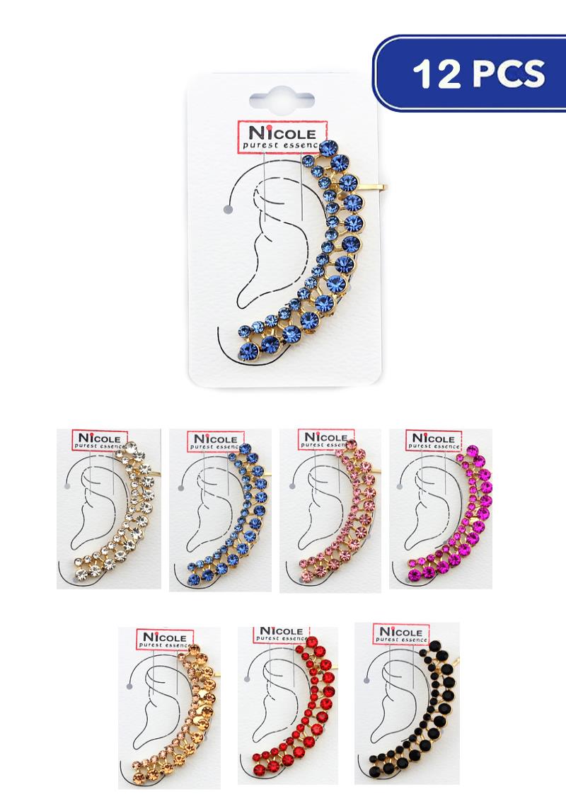 FASHION RHINESTONE EAR CUFF (12 UNITS)