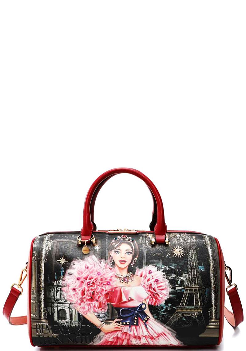 Nicole Lee CRYSTAL PALACE PRINT BOSTON BAG