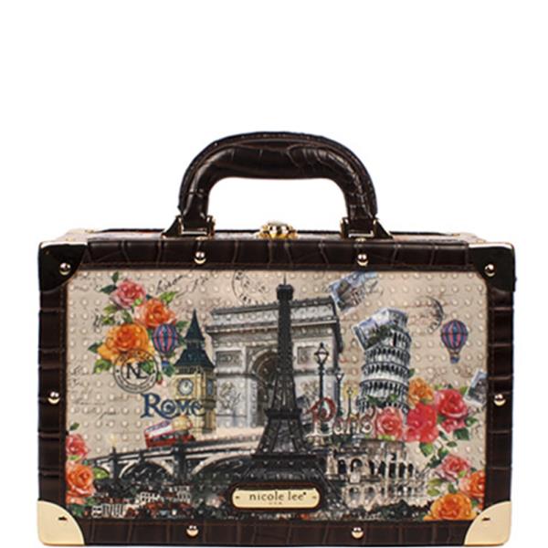 Nicole Lee EUROPE PRINTED COSMETIC CASE BAG