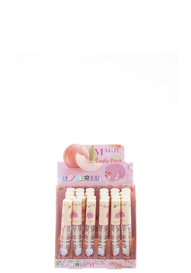 LOVELY FRUITY FLAVORED LIP GLOSS 24 PCS