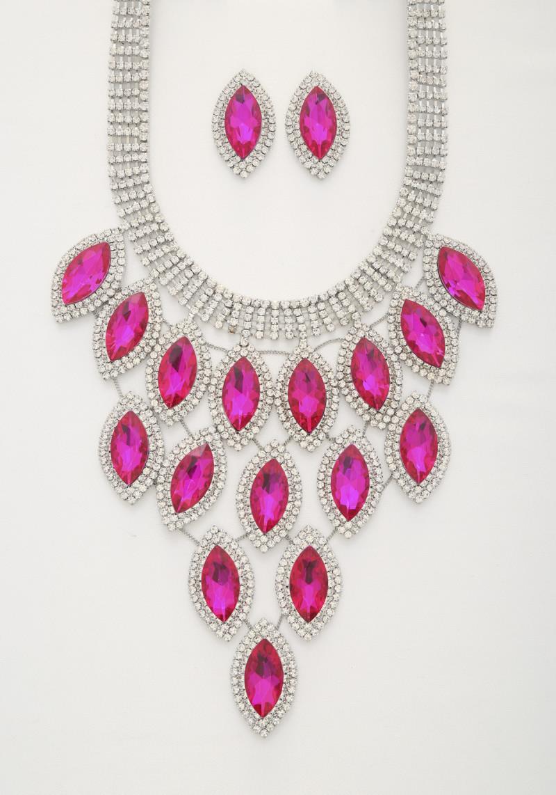 MARQUISE RHINESTONE NECKLACE