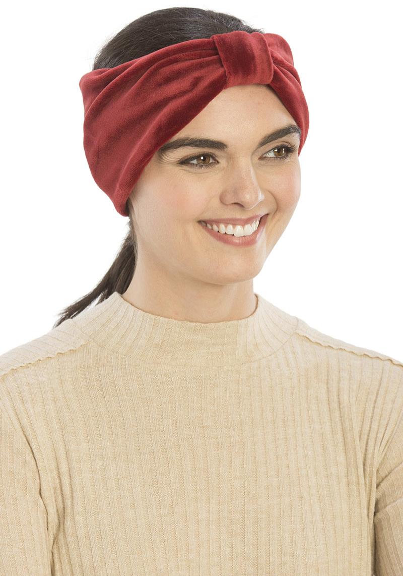 FAUX SUEDE KNOTTED HEADBAND