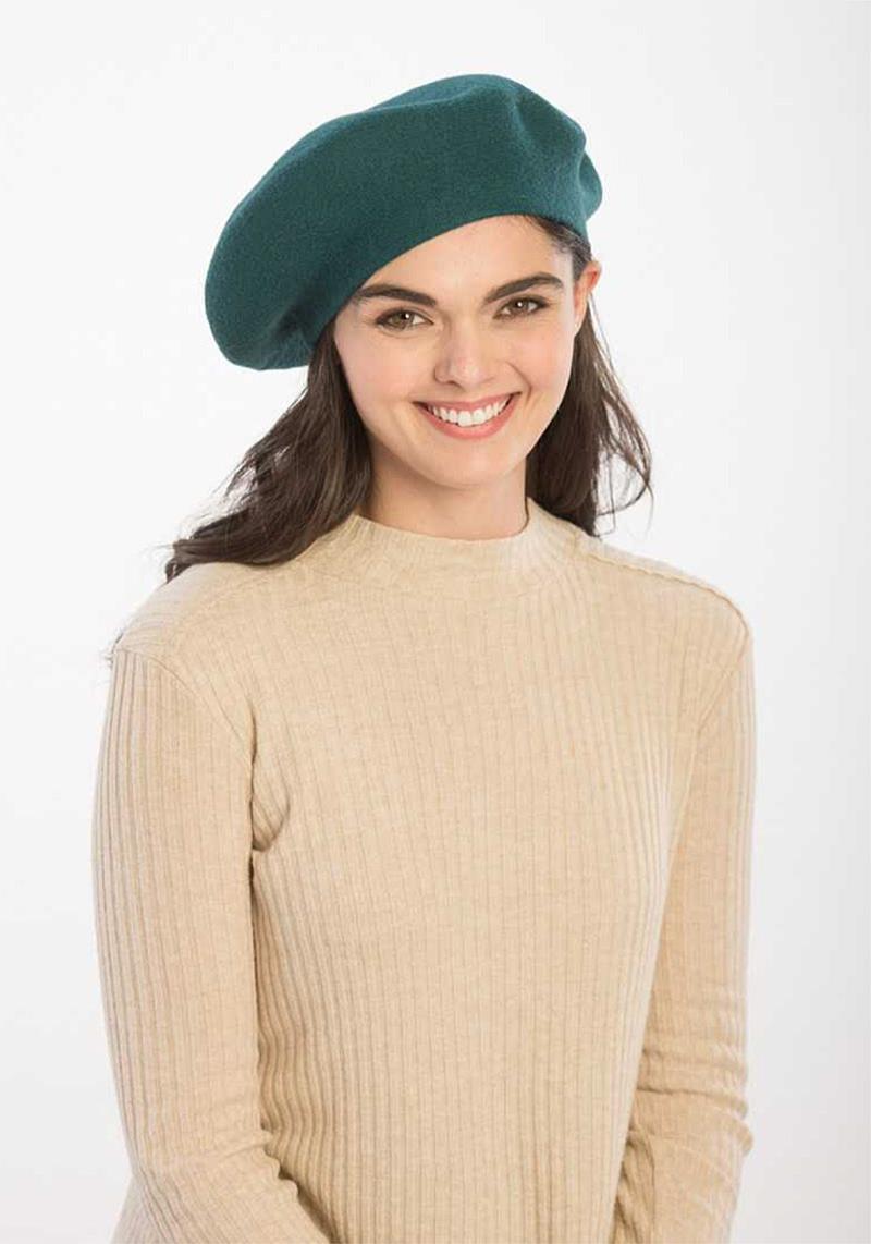 SOLID COLOR STRETCHY KNITTED BERET