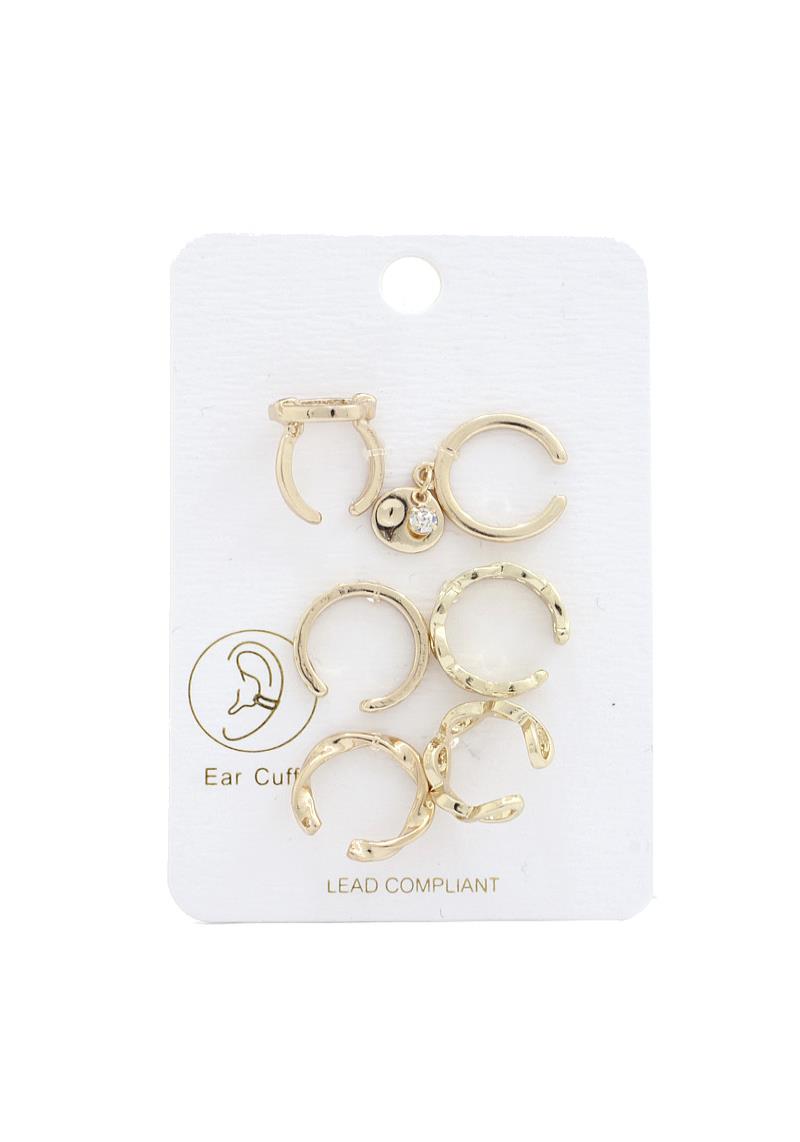 METAL EAR CUFF EARRING SET