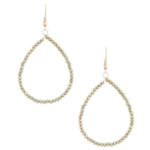 TEARDROP BEADED DANGLE EARRING