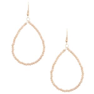 TEARDROP BEADED DANGLE EARRING