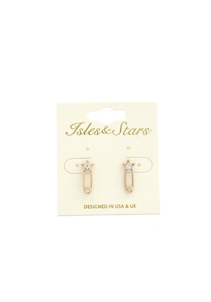 STAR SAFTEY PIN EARRING