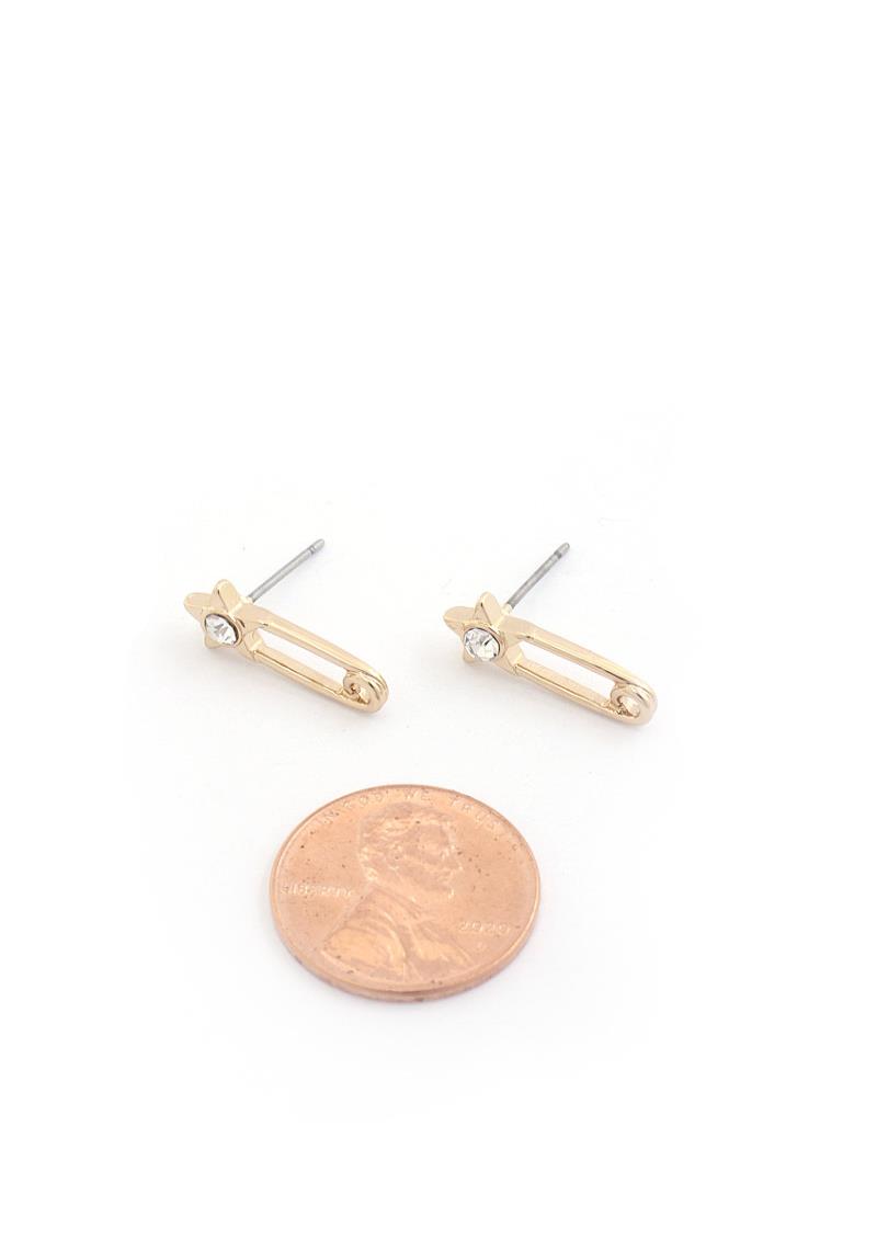 STAR SAFTEY PIN EARRING