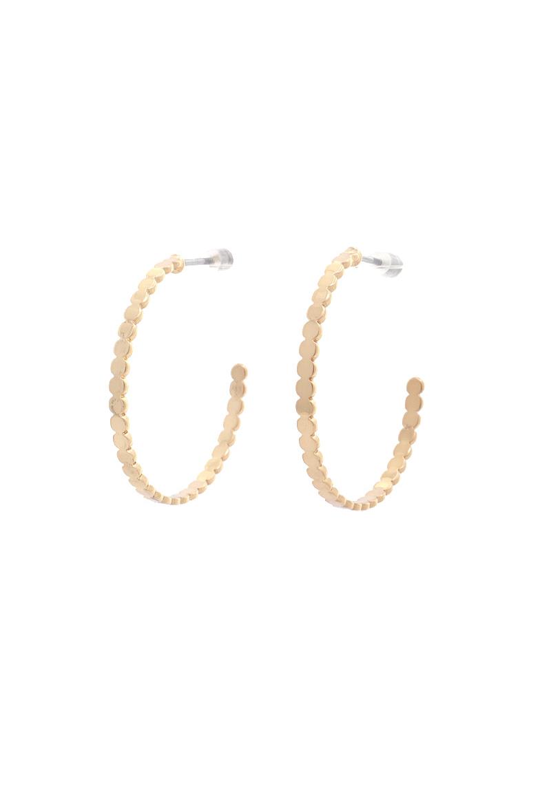 CIRCLE METAL OPEN CIRCLE EARRING