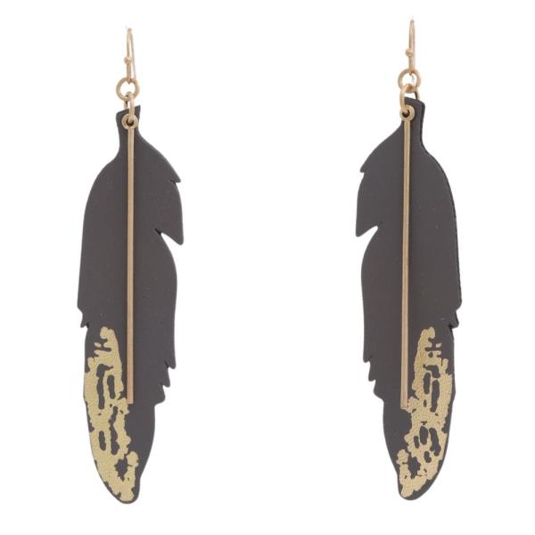 FEATHER DANGLE EARRING