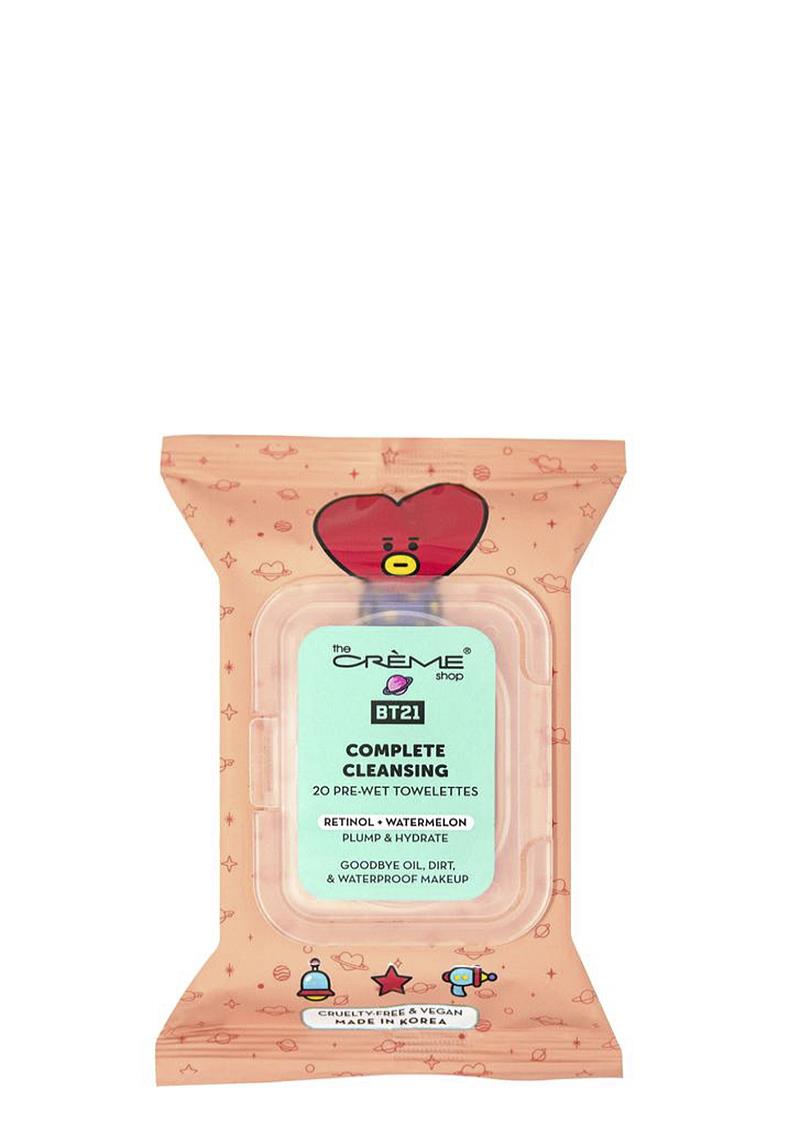 TATA COMPLETE CLEANSING 20 PRE WET TOWELETTES - RETINOL AND WATERMELON 6 PC