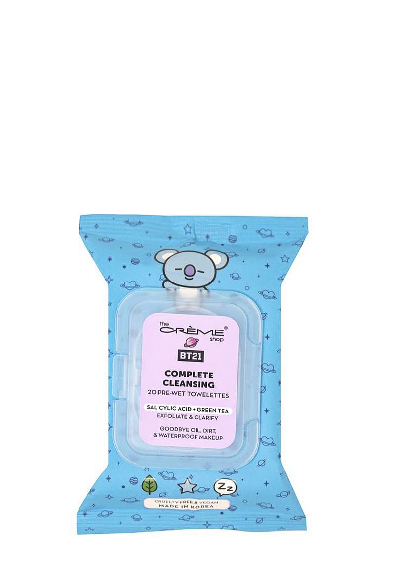 KOYA COMPLETE CLEANSING 20 PRE WET TOWELETTES - SALICYLIC ACID AND GREEN TEA 6 PC