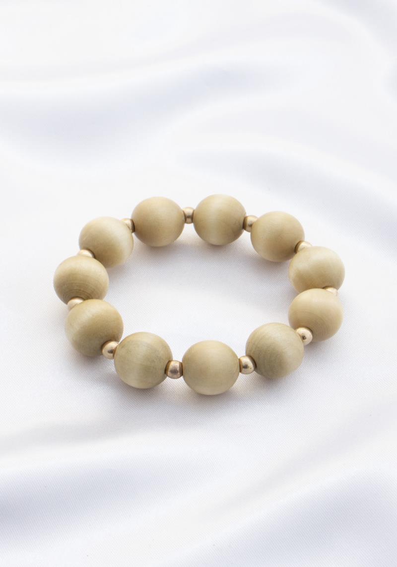 WOODEN BEAD BRACELET