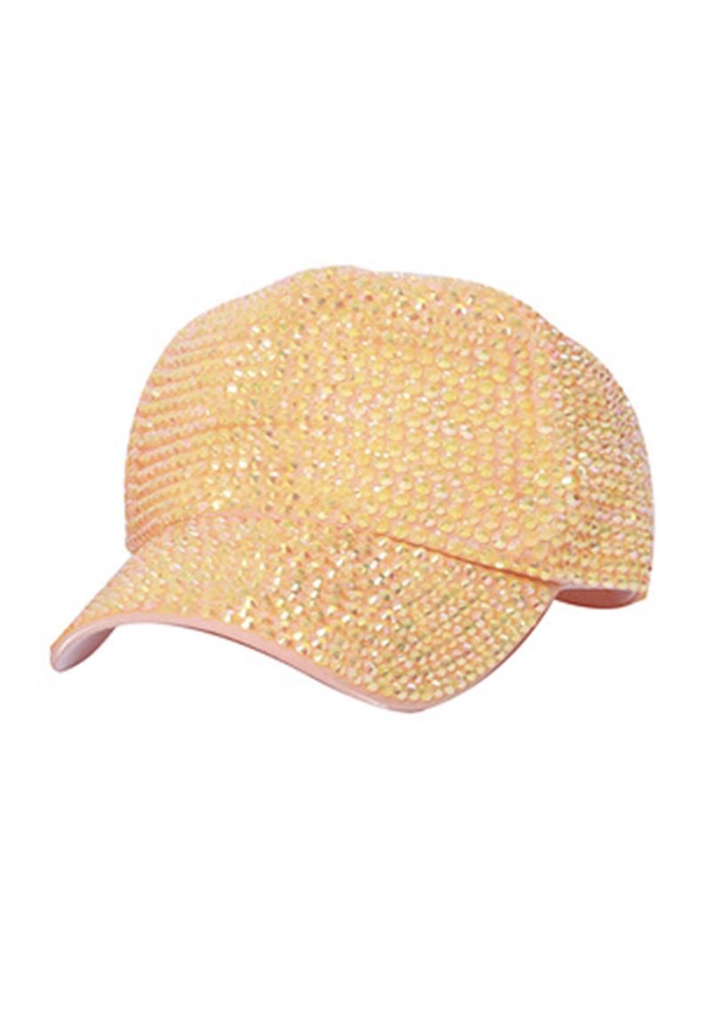 RHINESTONE COLORED CAP HAT