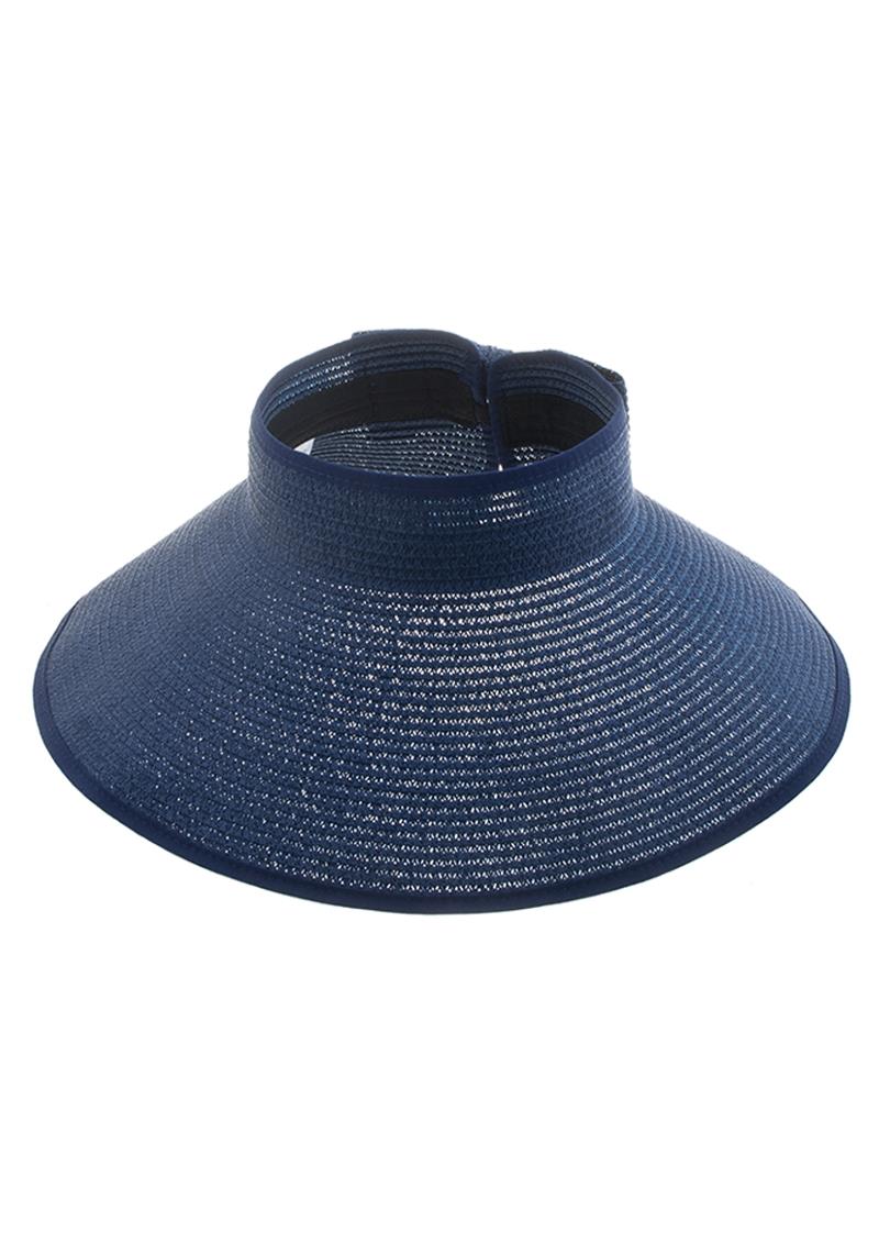 LARGE PAPER STRAW SUN VISOR HAT