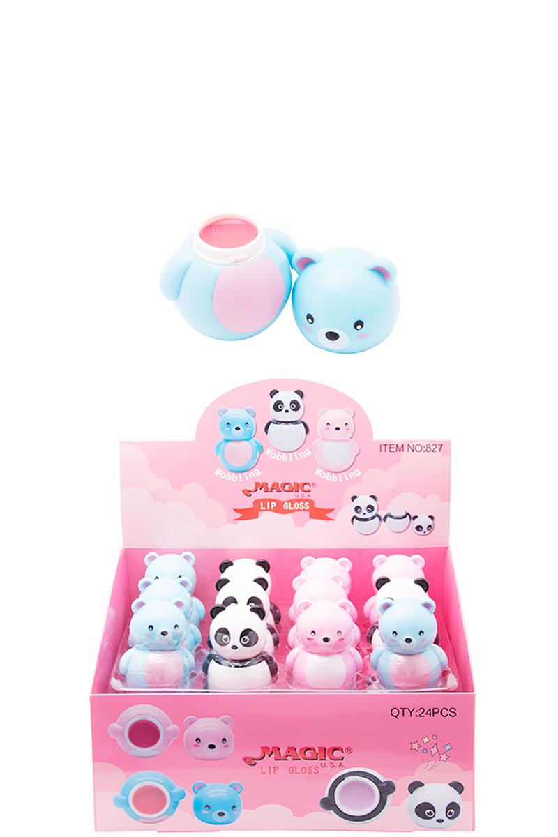 BEAR WOBBLING MAGIC LIP GLOSS 24 PCS