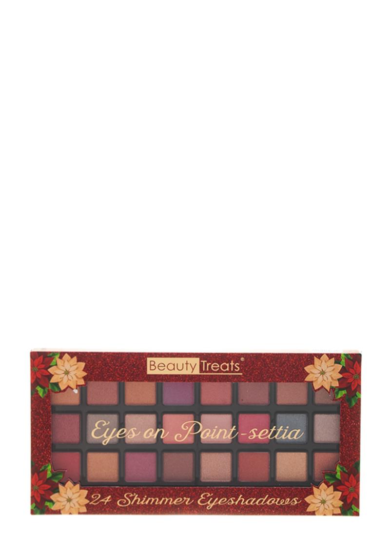 EYES ON POINT SETTIA 24 SHIMMER EYESHADOWS PALETTE