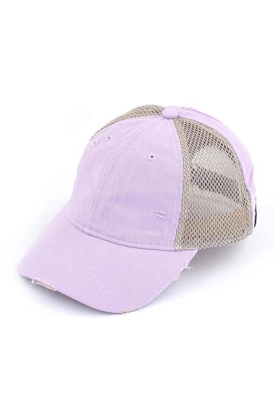 CC SOLID COTTON BASEBALL PONY CAP