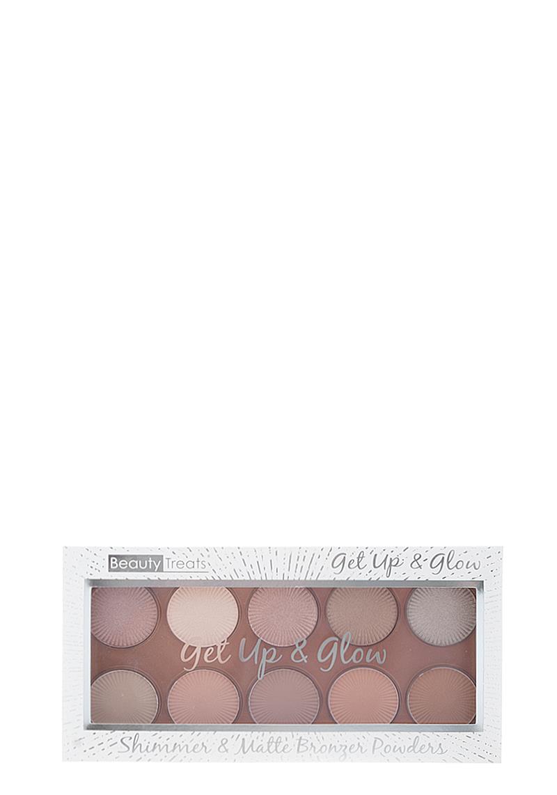 GET UP AND GLOW SHIMMER AND MATTE BRONZER POWDERS PALETTE