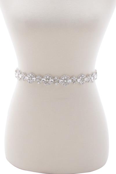 CRYSTAL BRIAL SASH 2 IN 1 HEADBAND BELT