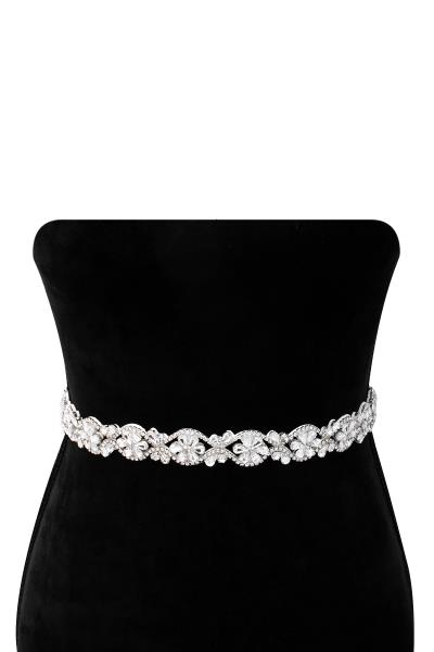 CRYSTAL BRIAL SASH 2 IN 1 HEADBAND BELT