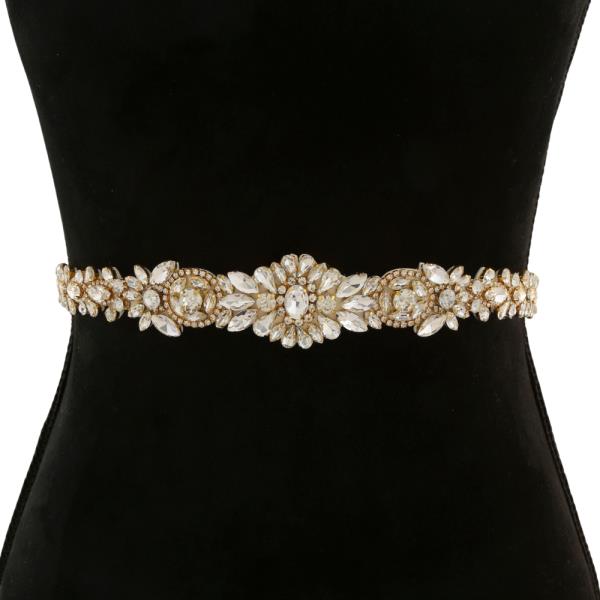 HANDMAND CRYSTAL BELT AND HEADBAND