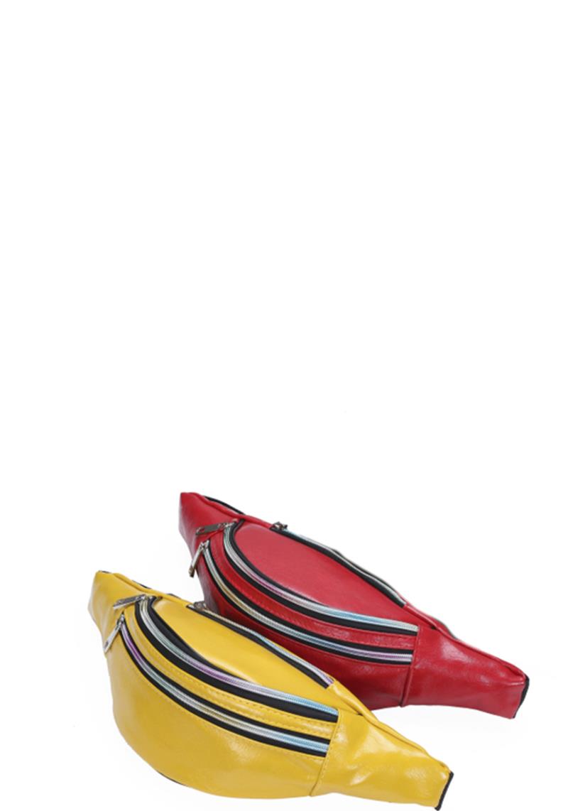 FAUX LEATHER FANNY BAG