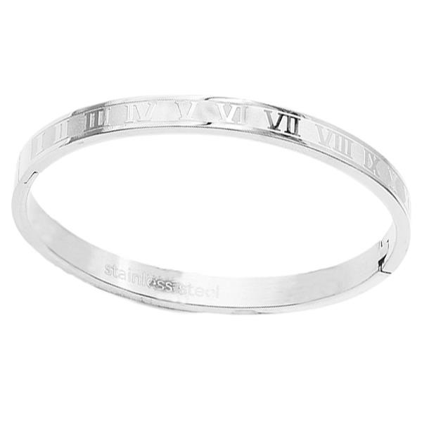 STAINLESS STEEL NUMBER HINGE BRACELET