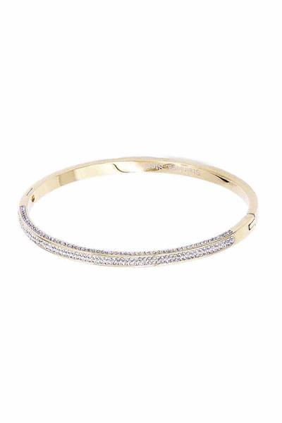 STAINLESS STEEL RHINESTONE METAL HINGE BRACELET