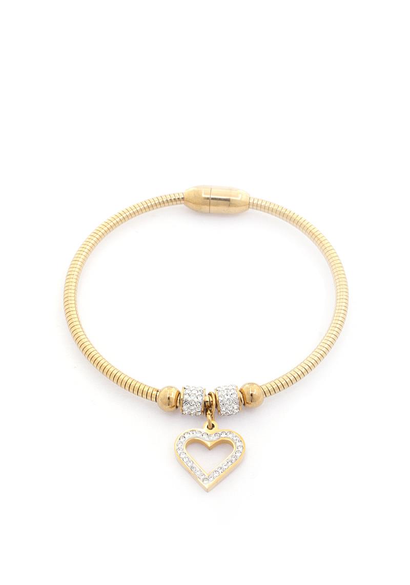 HEART CHARM MAGNETIC BRACELET