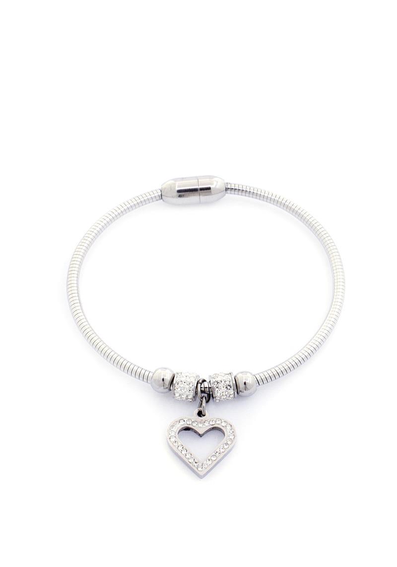HEART CHARM MAGNETIC BRACELET