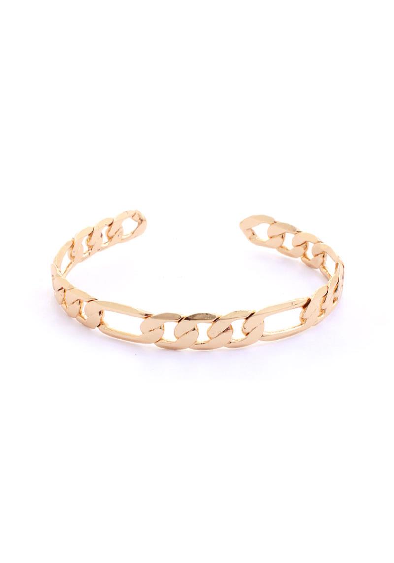 METAL LINK CHAIN OPEN BRACELET