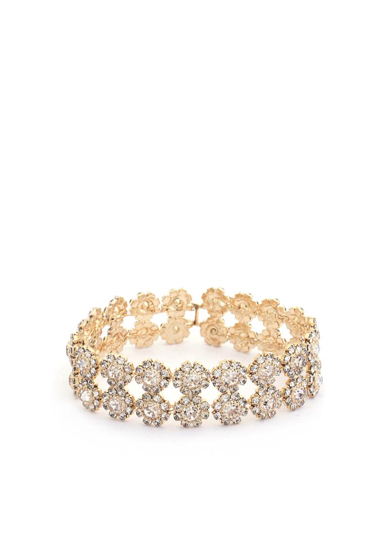 FLOWER RHINESTONE BRACELET