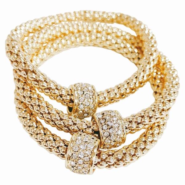 COLOR METAL SNAKE CHAIN BRACELET
