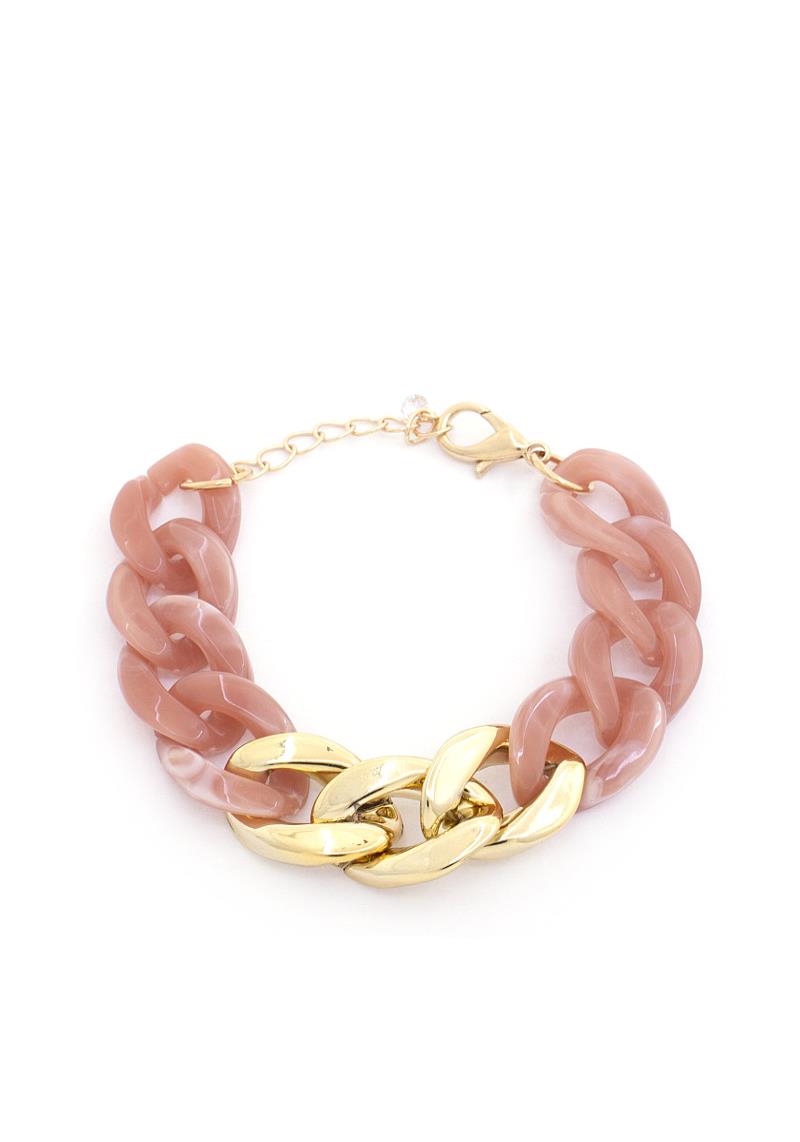 ACETATE CURB LINK BRACELET