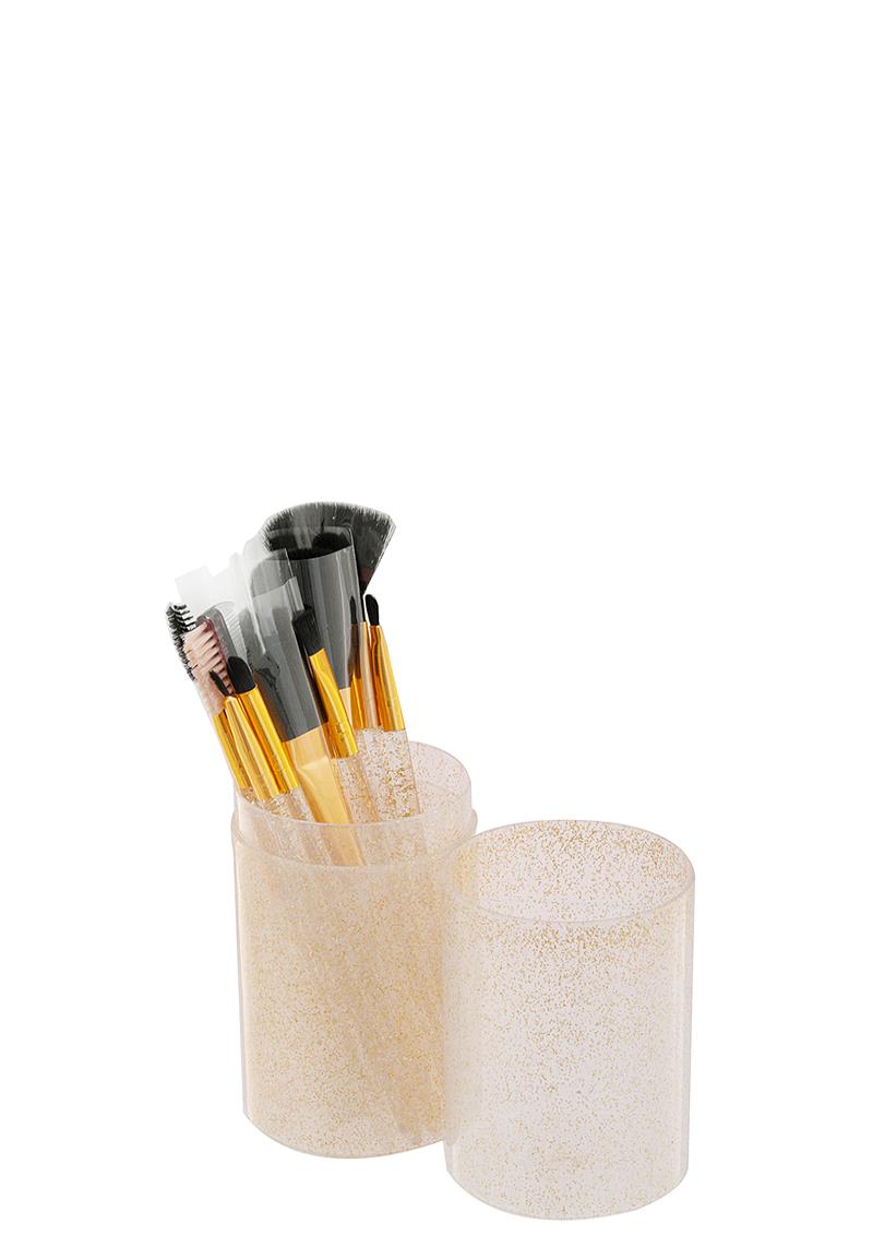 GLITTER CASE 12 PC BRUSH SET