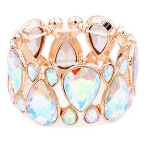 GEM CRYSTAL STONE STRETCH BRACELET