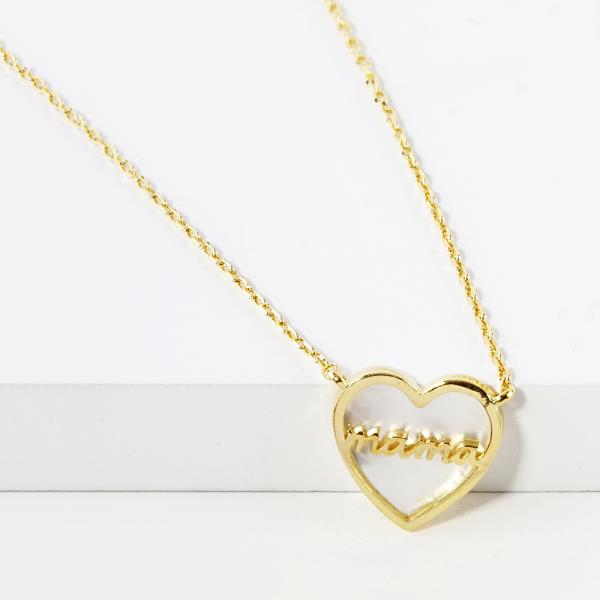 LOVE AT FIRST SIGHT NECKLACE 18K GOLD RHODIUM DIPPED