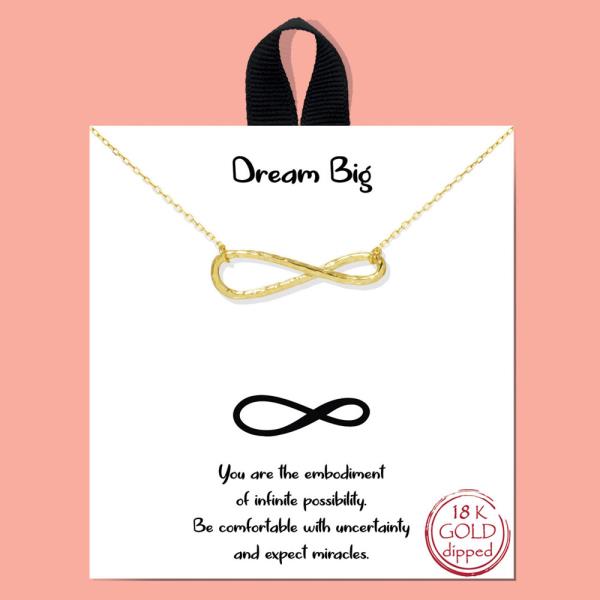 18K GOLD RHODIUM DIPPED DREAM BIG NECKLACE