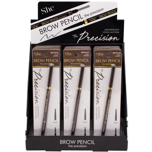 SHE MAKEUP THE PRECISION BROW PENCIL (24 UNITS)