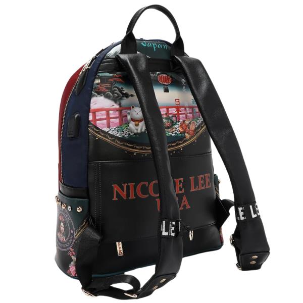 NICOLE LEE LAPTOP BACKPACK WITH USB CHARGING PORT