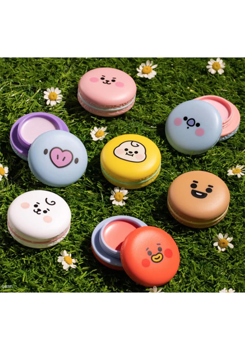 BT21 BABY MACARON LIP BALM COMPLETE COLLECTION - SET OF 7