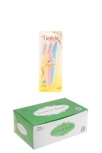TINKLE EYEBROW RAZOR 20 PC SET
